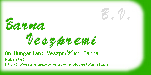 barna veszpremi business card